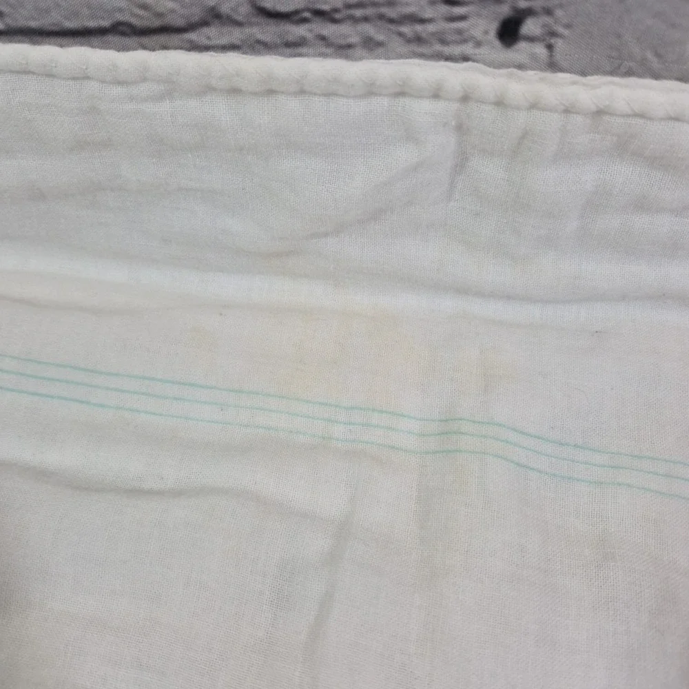 Vintage Floral Table Runner Blue Iris Soft Cotton Chinese Chop 52